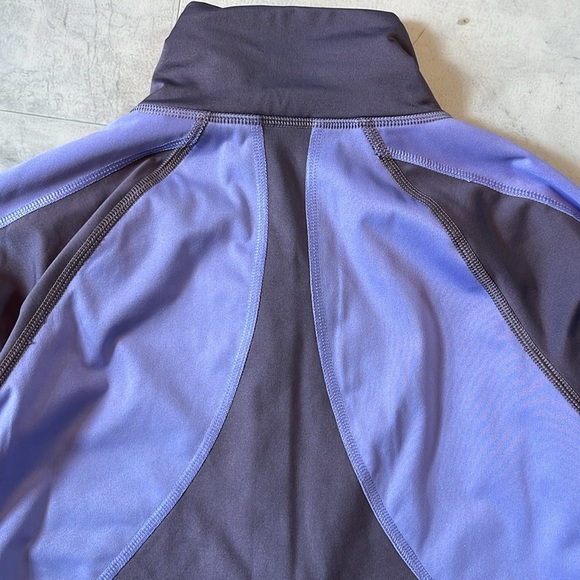 Nike  Pro 1/2 zip dri fit jacket  pull over periwinkle & purple gray Size S NWOT - Picture 8 of 12